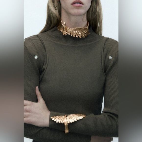 New! Zara Phoenix Wrap Cuff Braclet - Picture 4 of 6